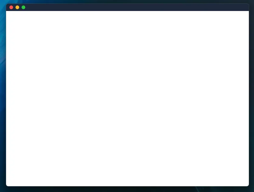 Mac-style titlebar