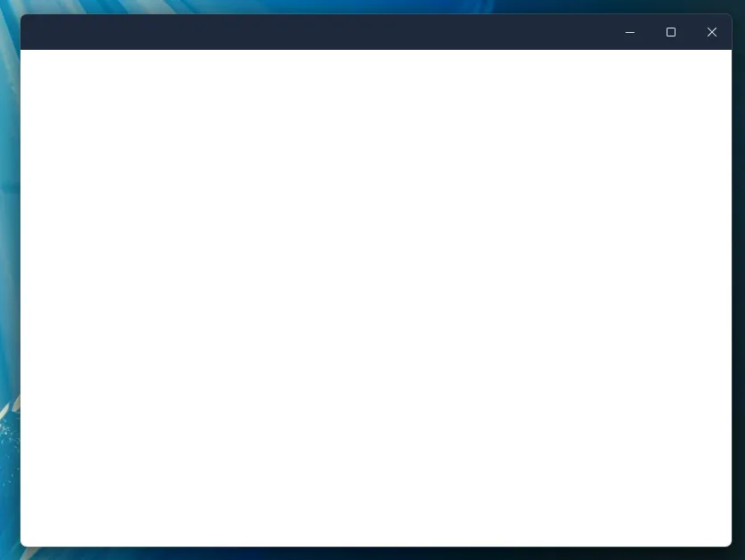 Windows-style titlebar